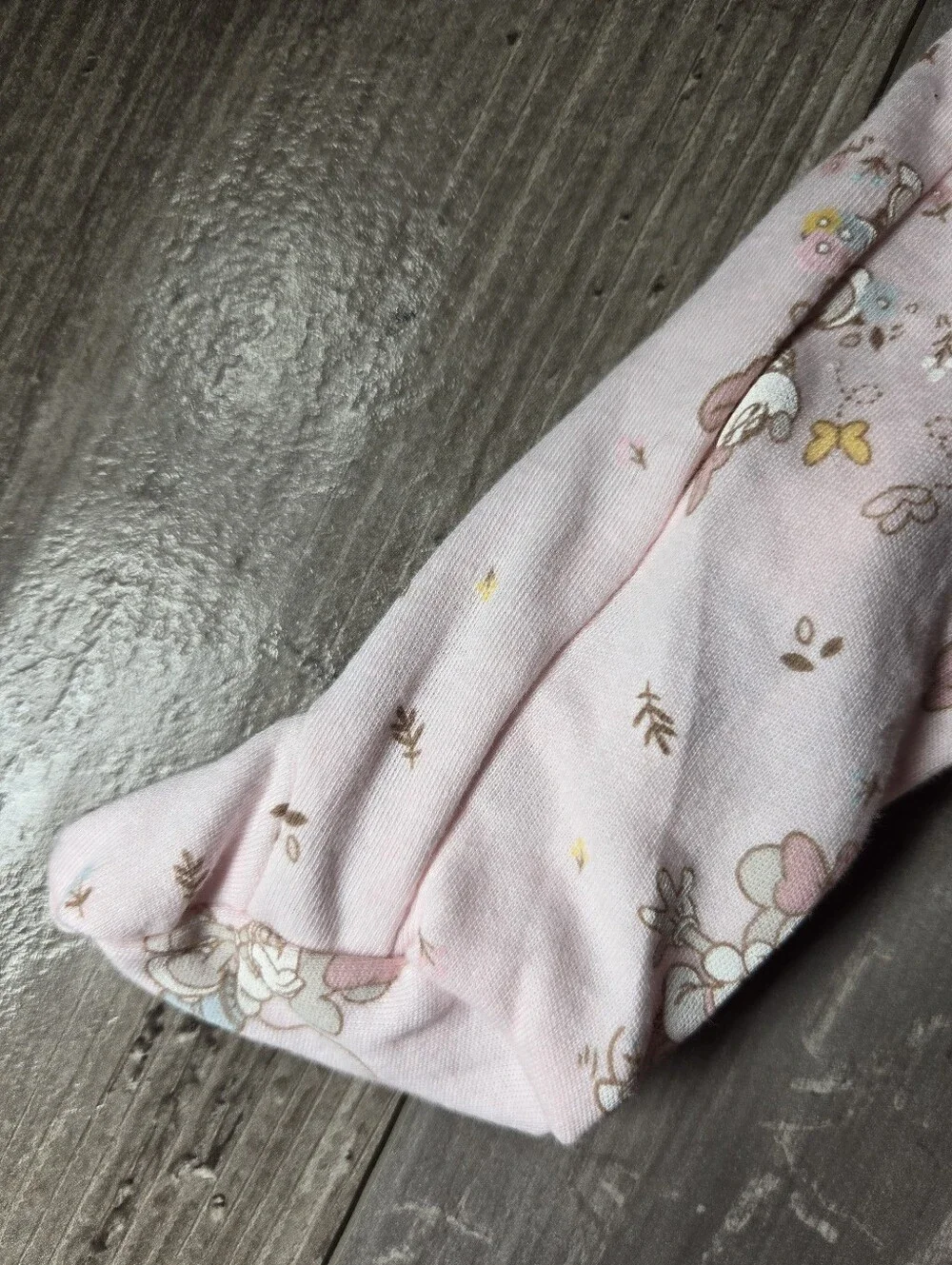 NWT Disney Pink Minnie Mouse Ruffle‑Trim Zip One‑Piece Footie – Size Newborn